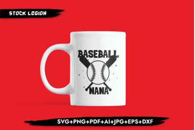 Baseball Nana Bat SVG