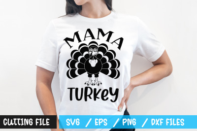 Mama turkey svg