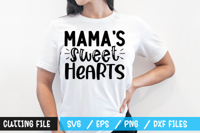 Mamas sweet hearts svg