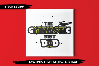 The Gymnastic Best Dad SVG