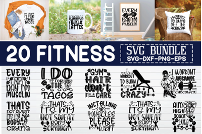 fitness svg bundle vol 4