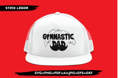 Gymnastic Dad Moustache SVG