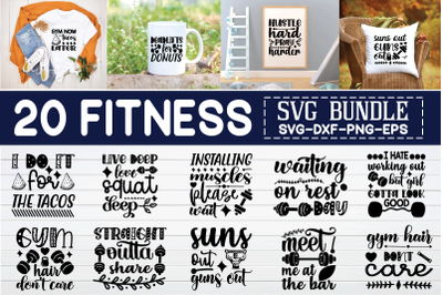 fitness svg bundle vol 5