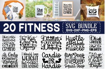 fitness svg bundle vol 6