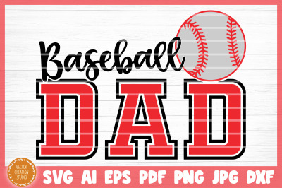 Baseball Dad SVG Cut File