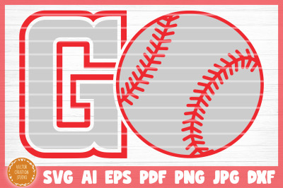 Baseball GO SVG Cut File