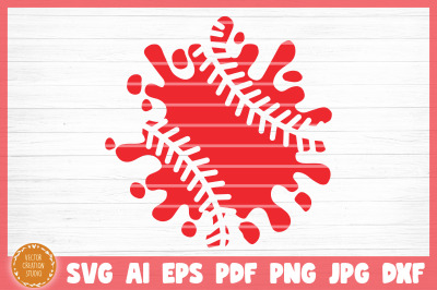 Baseball Splash SVG Cut File