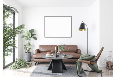 Interior scene_artwork background_frame mockup