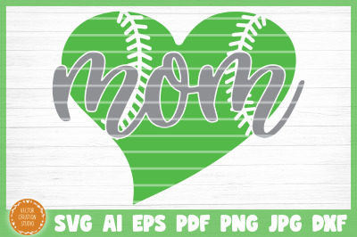 Softball Mom SVG Cut File