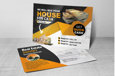 Real Estate Dealers Postcard psd