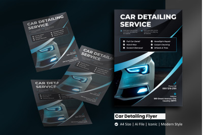 Car Detailing Service Flyer Template