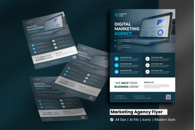 Digital Marketing Business Flyer Brochure Template