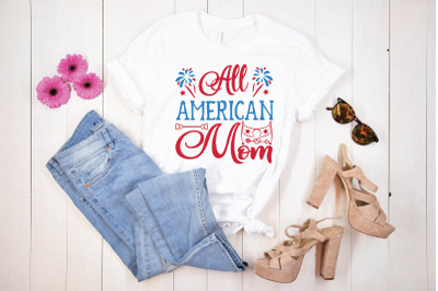 all american mom svg design