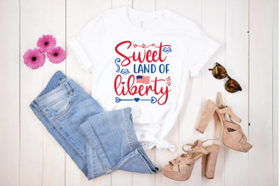 sweet land of liberty svg design