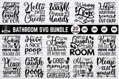 bathroom svg bundle