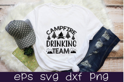 campfire drinking team svg design