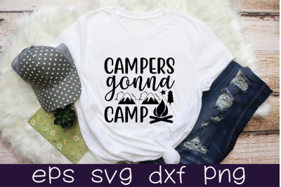 campers gonna camp svg design