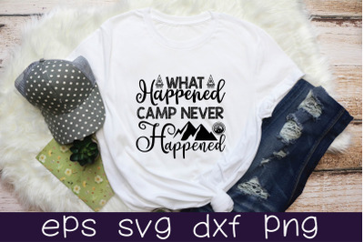 what happened camp never happened svg design