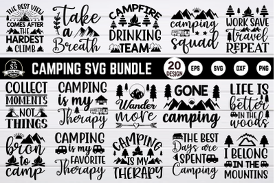 camping svg bundle