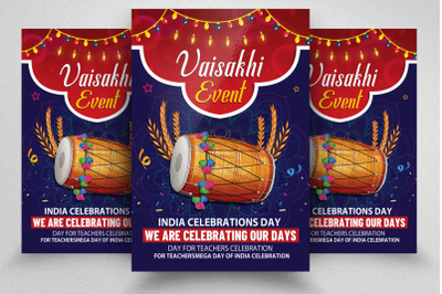 Happy Baisakhi Flyer/Poster