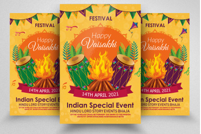 Baisakhi Festival Flyer/Poster Template