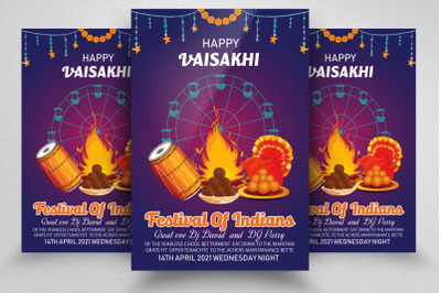 Baisakhi Event Flyer Template