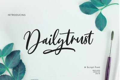 Dailytrust Script Font