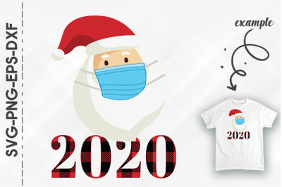 2020 Masked Santa Claus Christmas Day