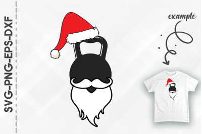 Weight Lifting Santa Claus Fun Christmas