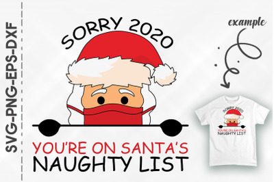 2020 You&#039;re On Santa Naughty List