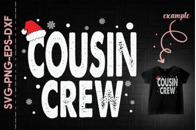 Santa Hat Cousin Crew Christmas Shirt