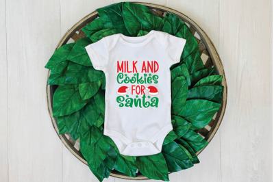 milk and cookies for santa svg design