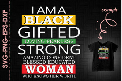 Black Gifted Fearless Amazing Women BLM