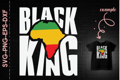 Black King Africa Map Africa Flag BLM