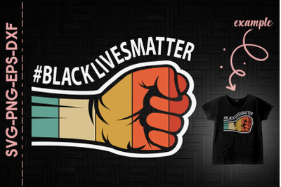 BlackLivesMatter Retro Strong Fist BLM