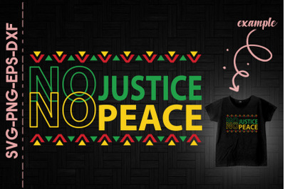 No Justice No Peace Black Lives Matter