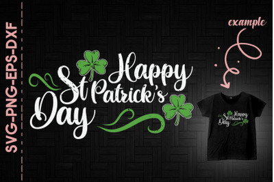 Happy St. Patrick&#039;s Day Green Shamrock