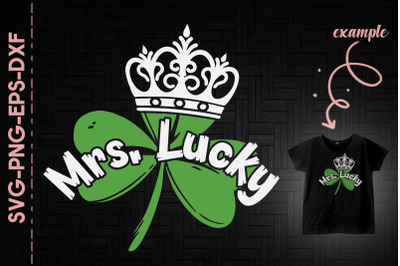 Mrs. Lucky St. Patrick&#039;s Day Shamrock