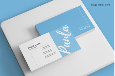 Realistic View Display Business Card Mockup