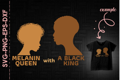 Melanin Queen With A Black King BLM