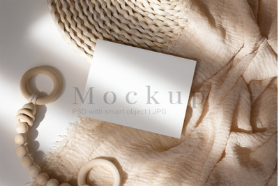 Smart Object Mockup,5.5x4.25 Card Mockup,Greeting Card