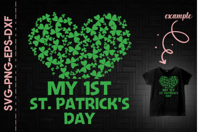 My 1st St. Patrick&#039;s Day Shamrock Heart