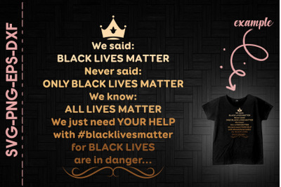 Need Your Help Black Lives In Danger BLM