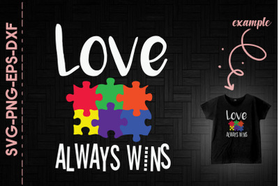 Love Always Win Autism Awareness