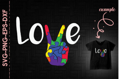 LOVE Peace Autism Love is Love