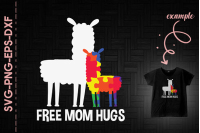 Autism Awareness Free Mom Hug Mama Llama