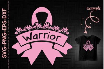 Breast Cancer Warrior Pink Ribbon