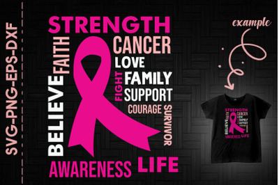 Breast Cancer Awareness Fighter Love