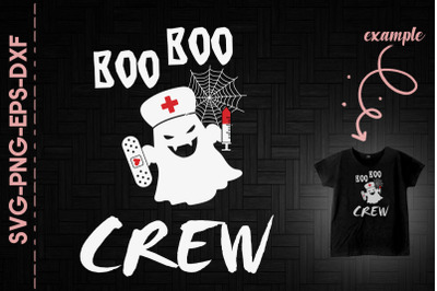 Boo Boo Crew Nurse Halloween Funny