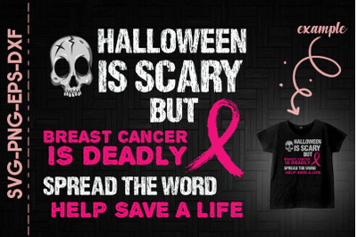 Halloween Scary But Breast Cancer Deadly